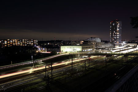 長津田駅方面の夜景