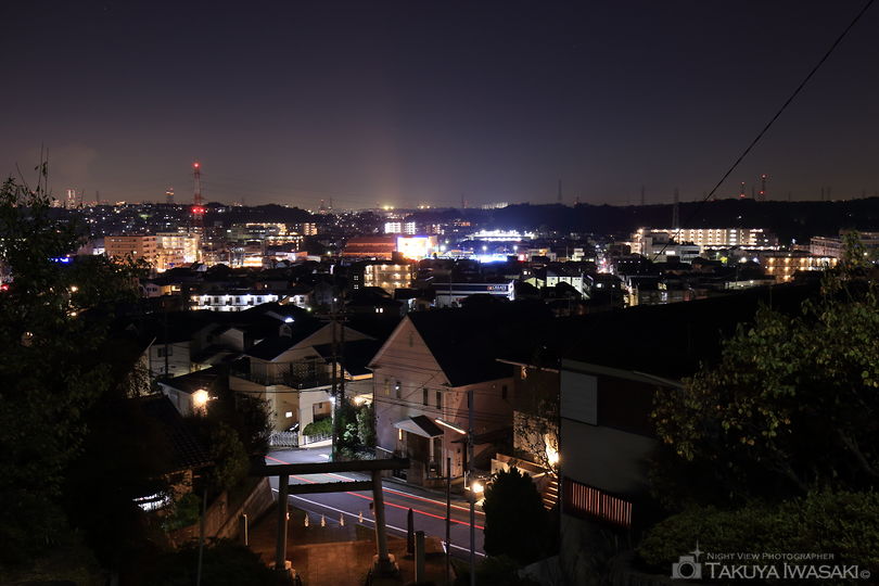 高田天満宮の夜景スポット写真（1）