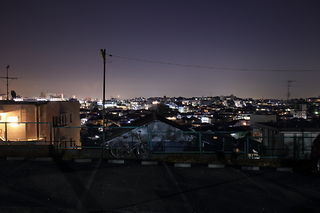 日吉駅方面の夜景