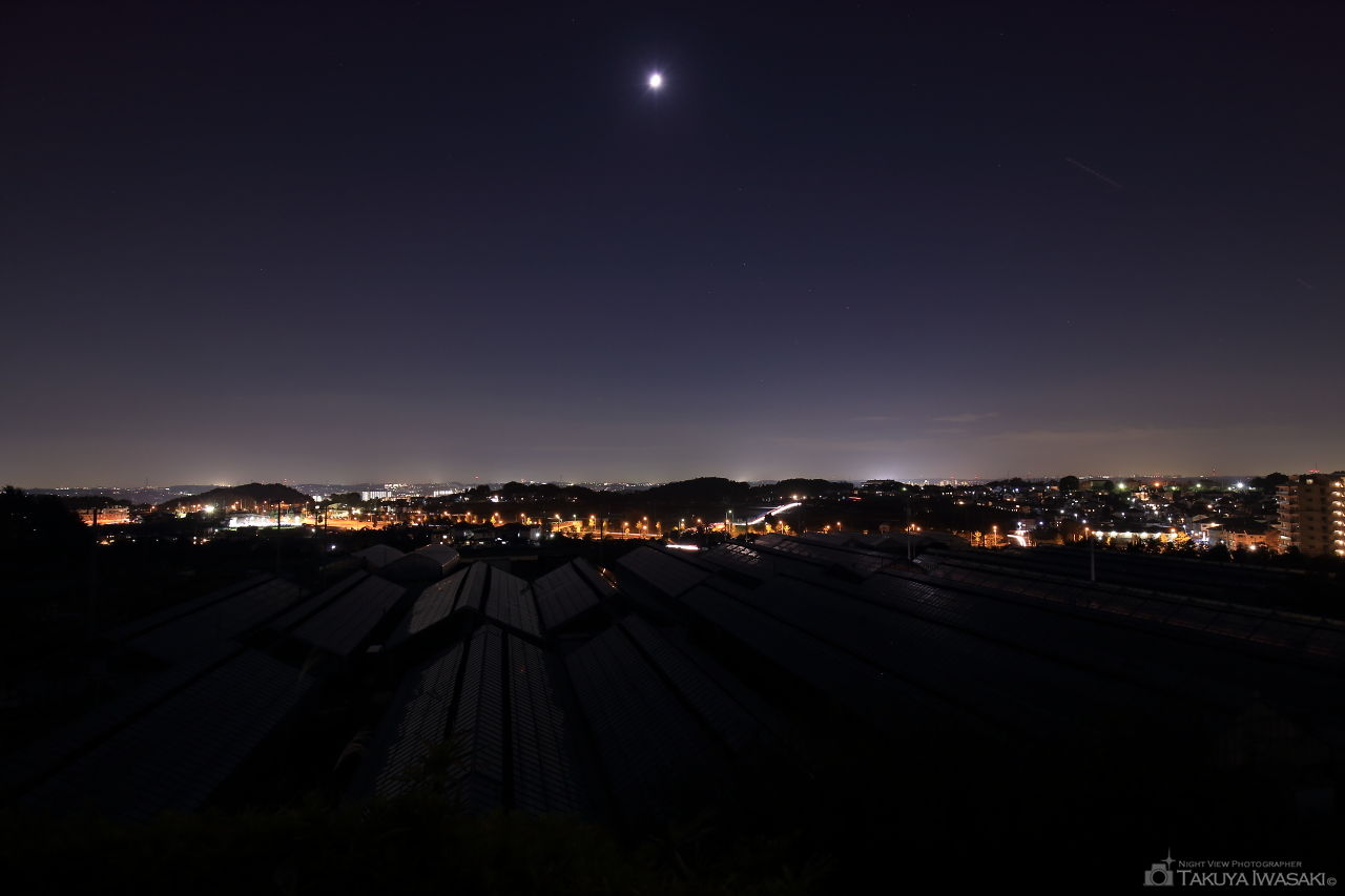 富士塚古墳の夜景スポット写真（1）