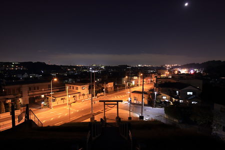 南山田町方面の夜景