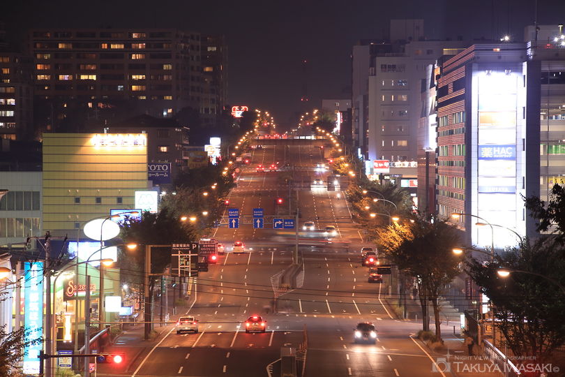 桜山歩道橋の夜景スポット写真（1）