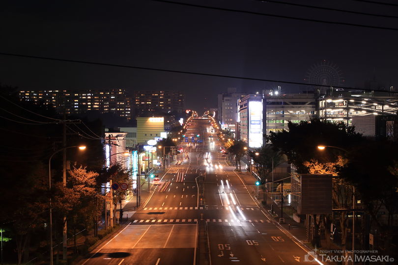 桜山歩道橋の夜景スポット写真（2）