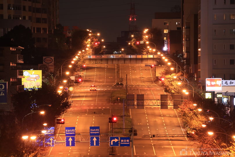 桜山歩道橋の夜景スポット写真（4）