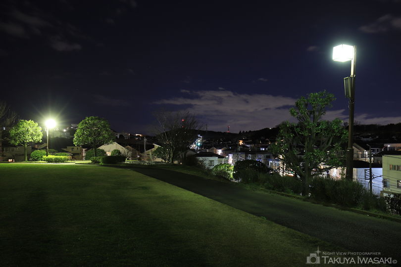 富岡西公園の夜景スポット写真（4）