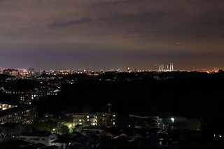 横浜ベイブリッジ方面の夜景