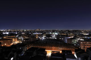 宿河原駅方面を中心とした夜景