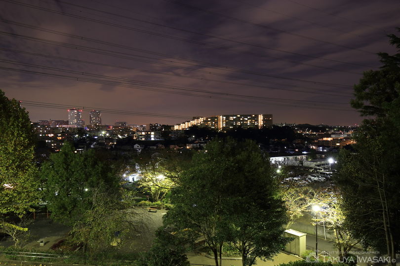 秋葉台公園の夜景スポット写真（1）