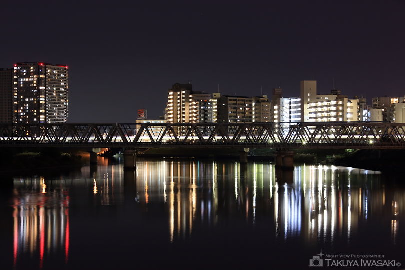 多摩川見晴らし公園の夜景スポット写真（3）
