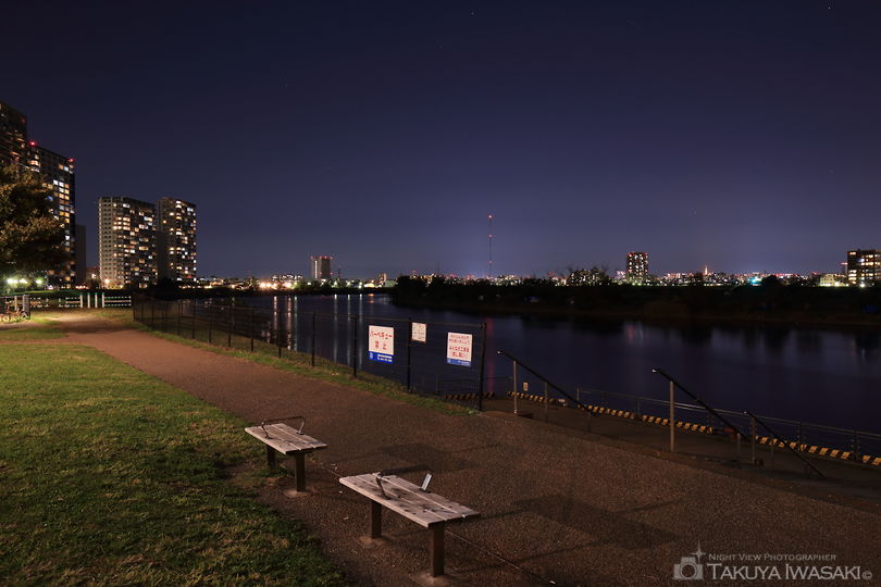 多摩川見晴らし公園の夜景スポット写真（4）