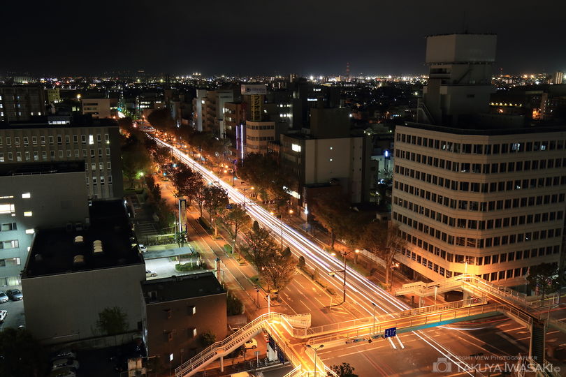 甲府市役所 展望ロビーの夜景スポット写真（2）