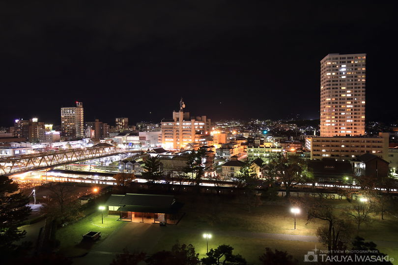 舞鶴城公園の夜景スポット写真（1）