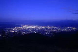 甘利山の夜景