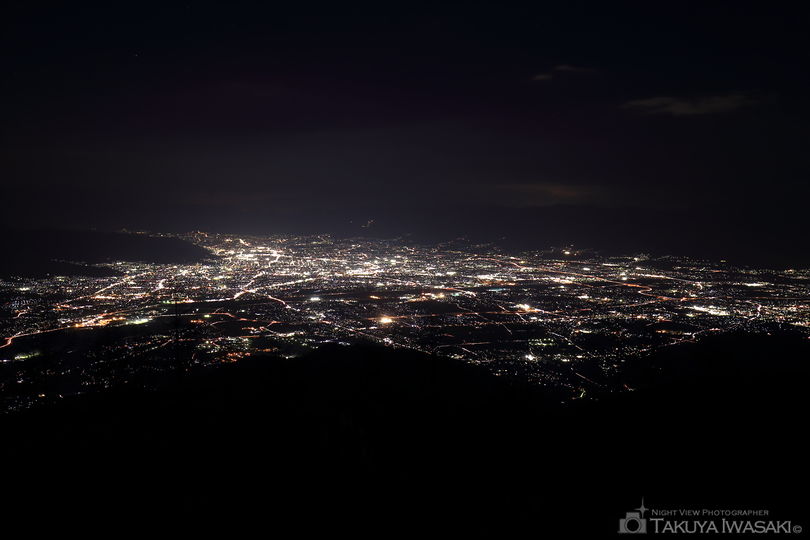 甘利山の夜景スポット写真（2）