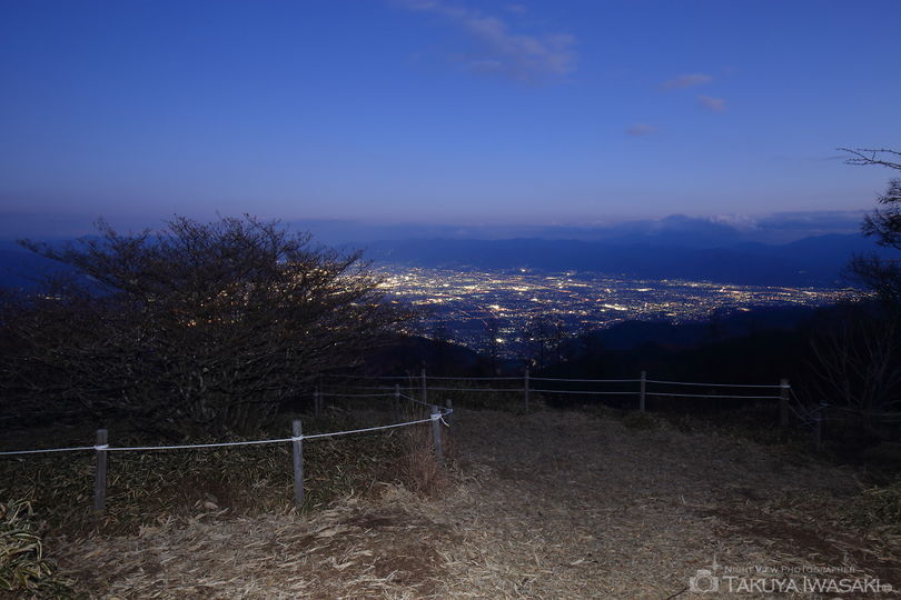 甘利山の夜景スポット写真（3）