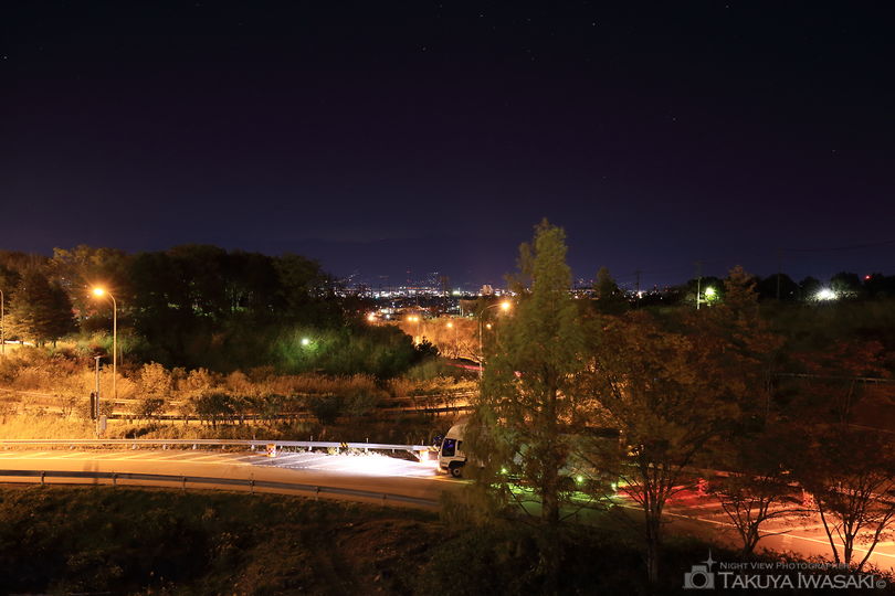 双葉SA 双葉ハーブガーデン（上下）の夜景スポット写真（1）