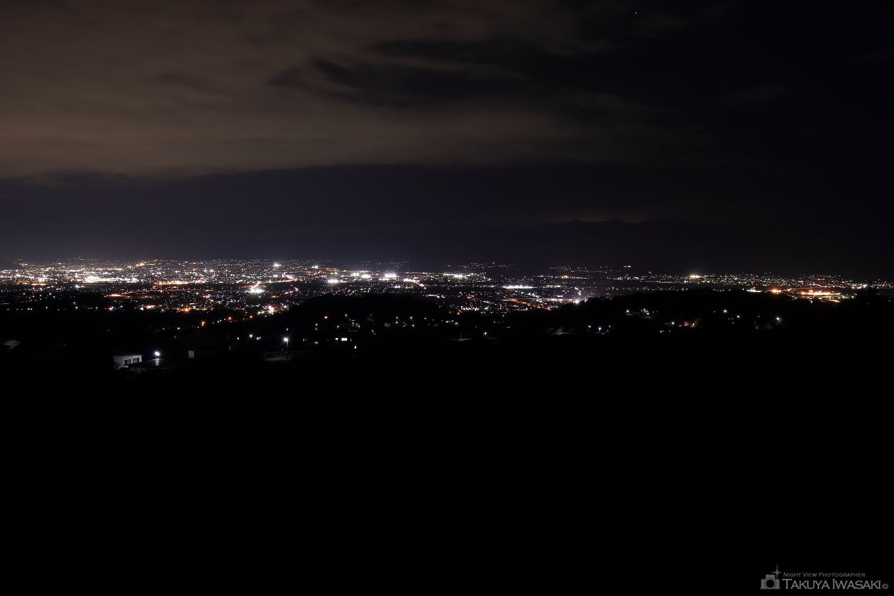 城山麓の夜景スポット写真（1）