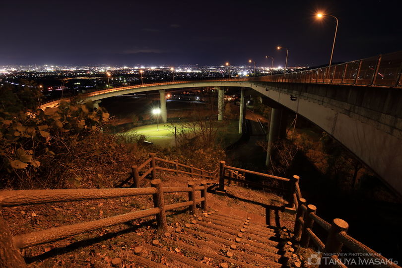 桃花橋ループの夜景スポット写真（4）