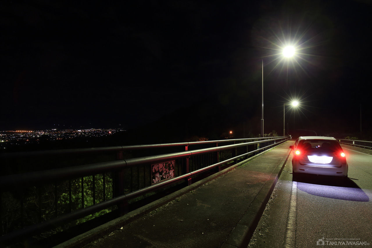 栗ノ木尾橋の夜景スポット写真（2）