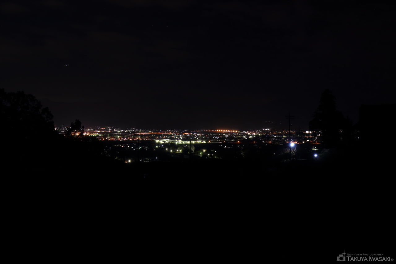 湯沢公園の夜景スポット写真（1）