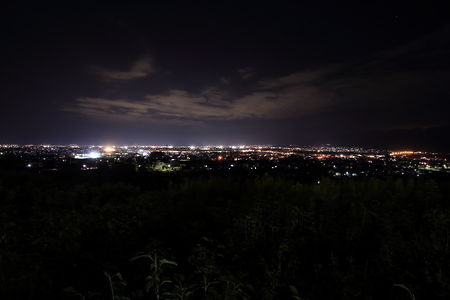 富士川町・南アルプス市方面の夜景