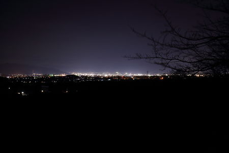 甲斐市方面の夜景