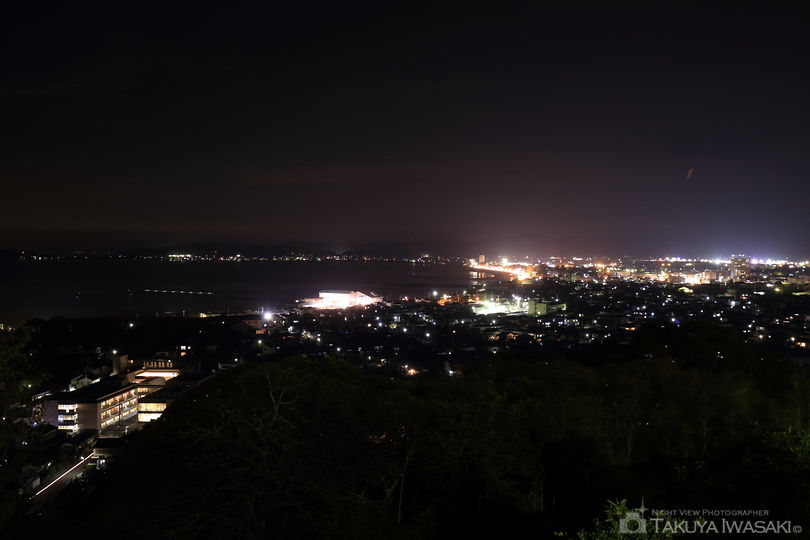 城山公園の夜景スポット写真（1）