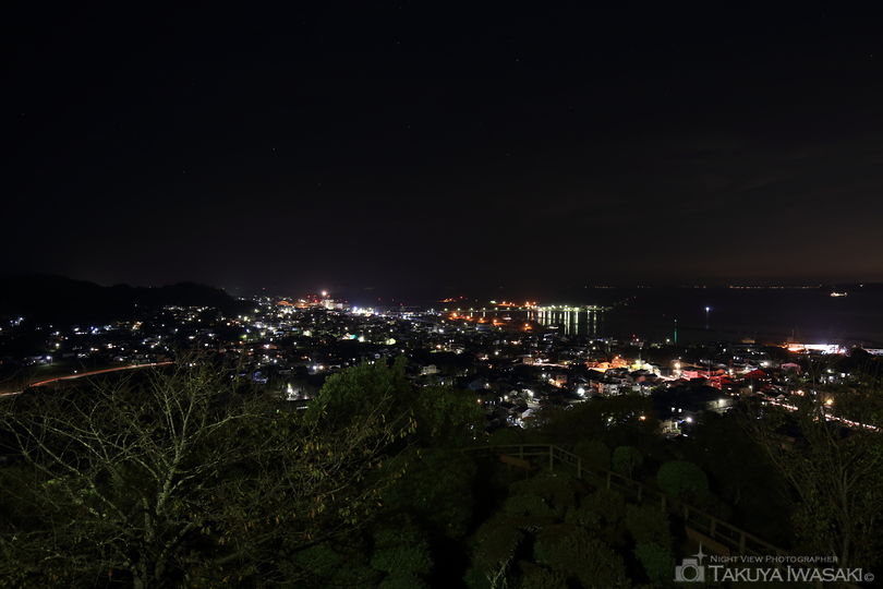 城山公園の夜景スポット写真（2）