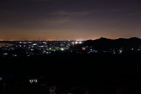 大貫駅方面の夜景