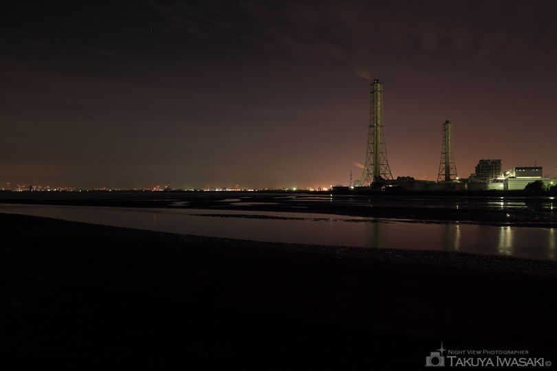 養老川臨海公園の夜景スポット写真（2）