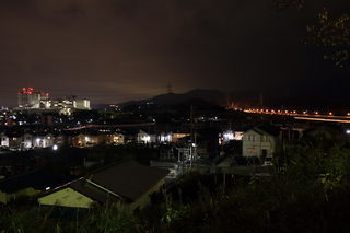 東名高速道路方面の夜景
