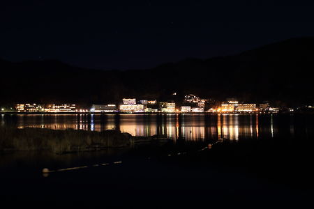 県営河口湖 無料駐車場の夜景スポット写真（2）class=