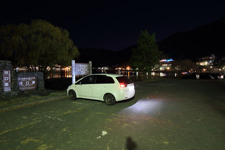 県営河口湖 無料駐車場の夜景スポット写真（5）class=