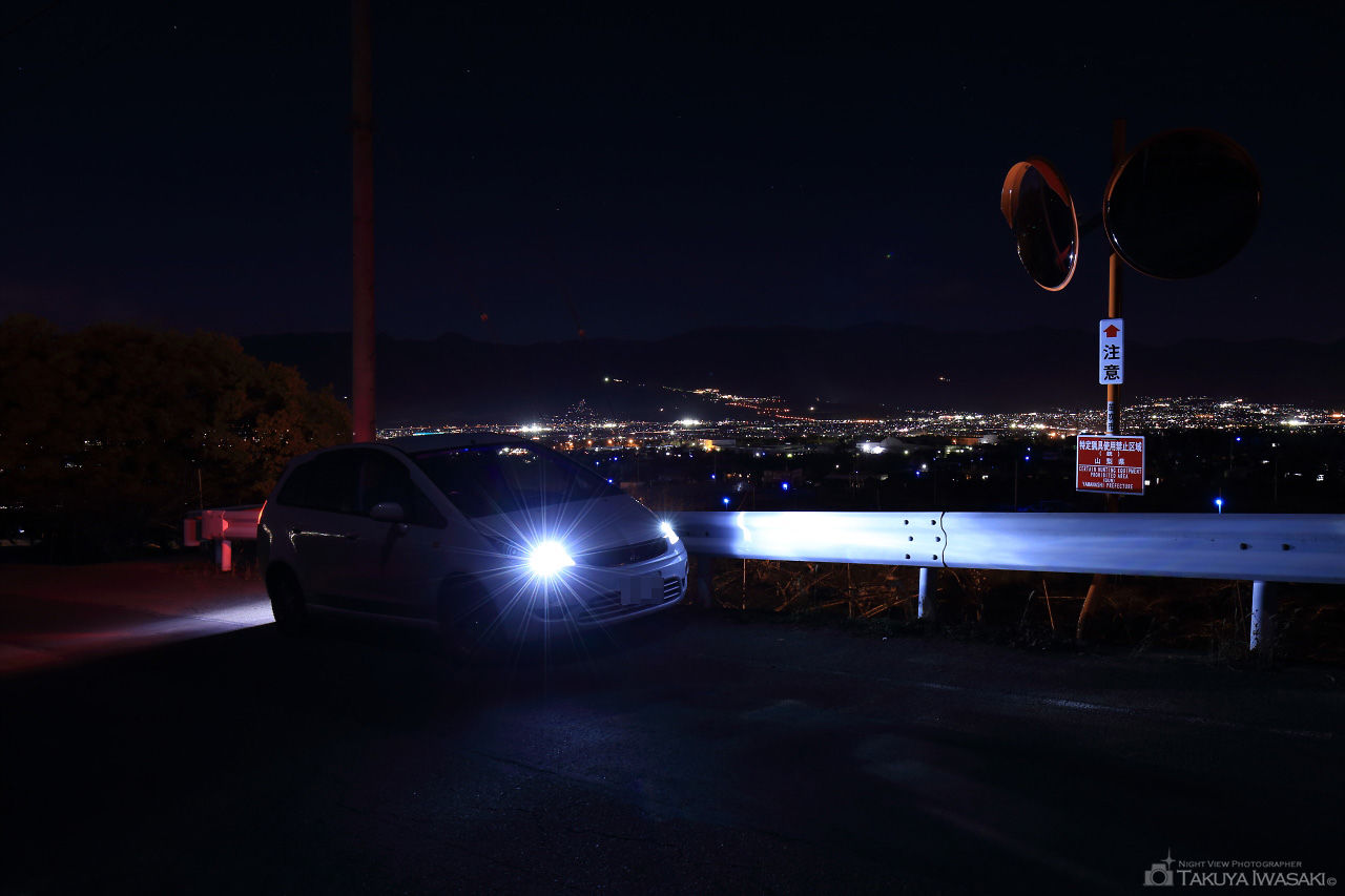 みやさか道の夜景スポット写真（3）