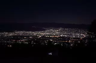 櫛形山 見晴らし平の夜景