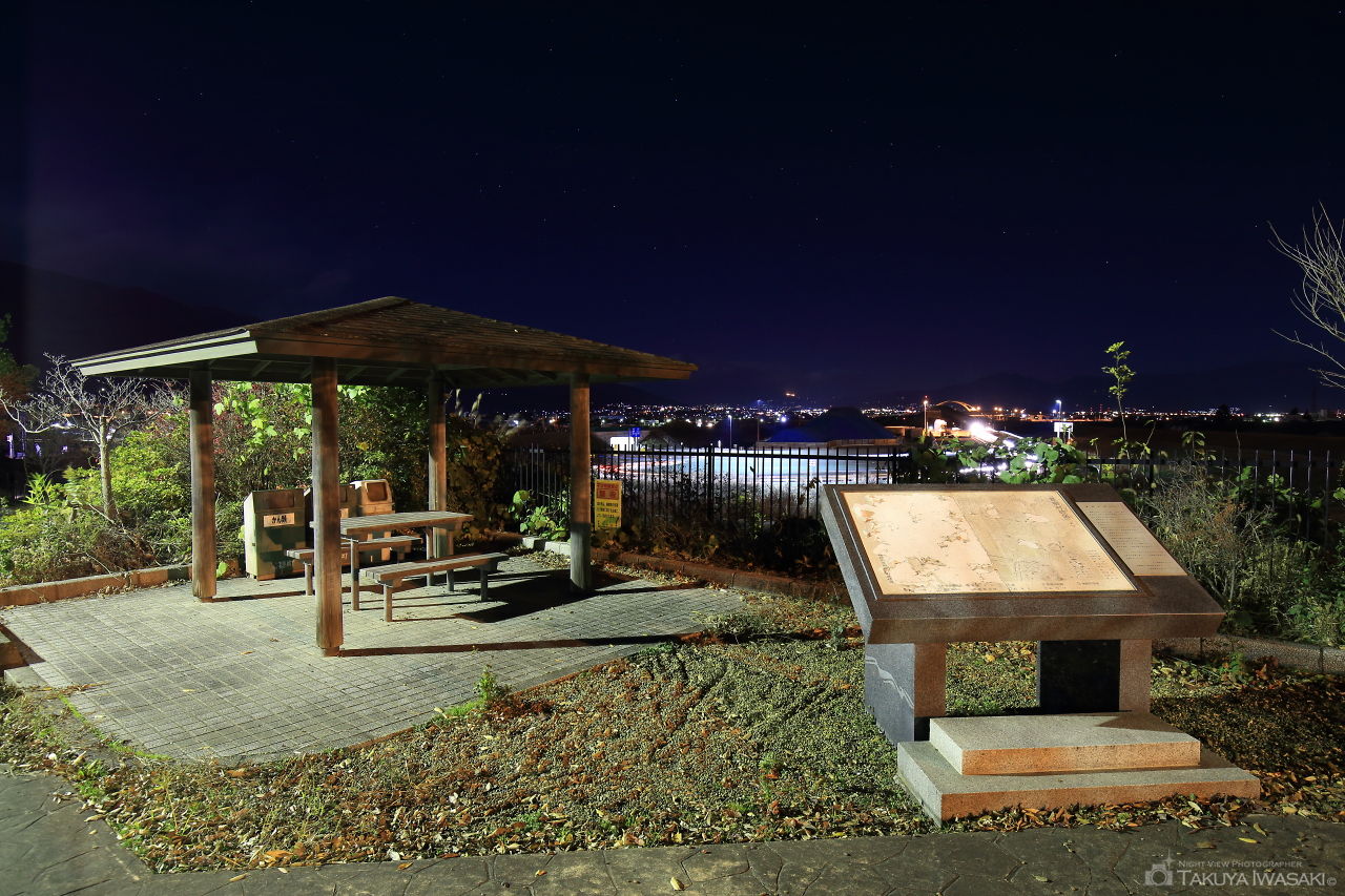 富士川大橋 記念碑広場の夜景スポット写真（3）