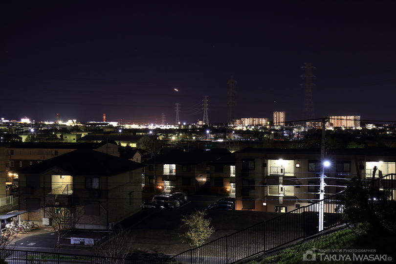 有吉貝塚公園の夜景スポット写真（1）