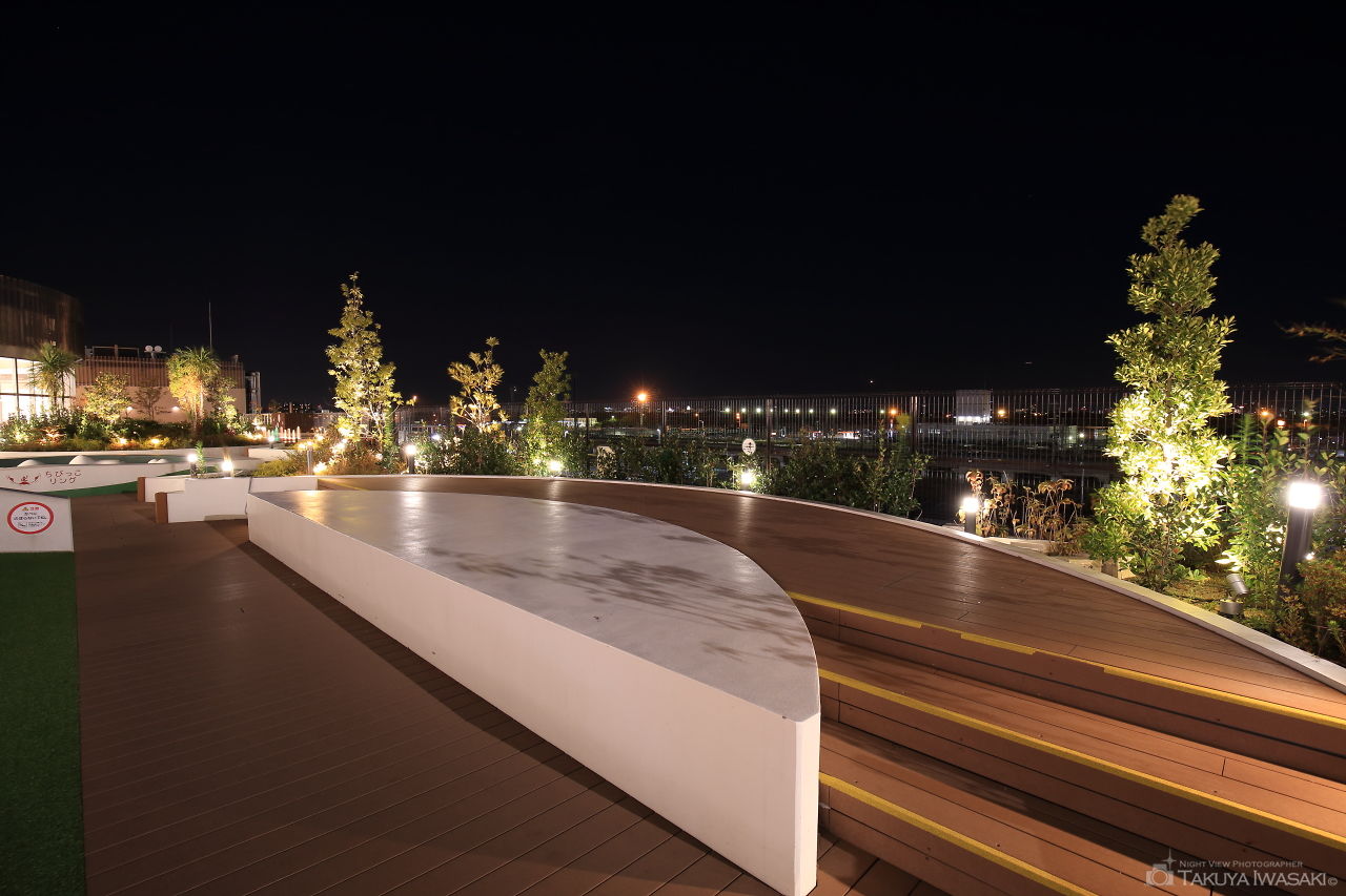 イオンモール幕張新都心 スカイパークの夜景スポット写真（2）