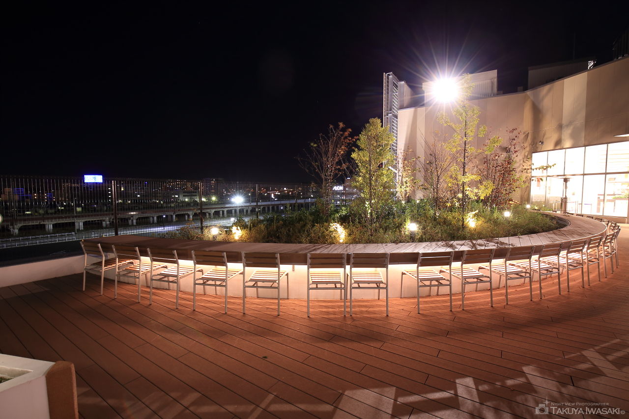 イオンモール幕張新都心 スカイパークの夜景スポット写真（5）