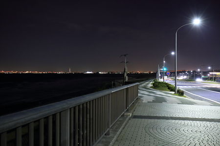 美浜大橋の夜景スポット写真（1）class=