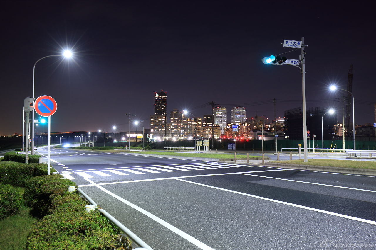 美浜大橋の夜景スポット写真（4）