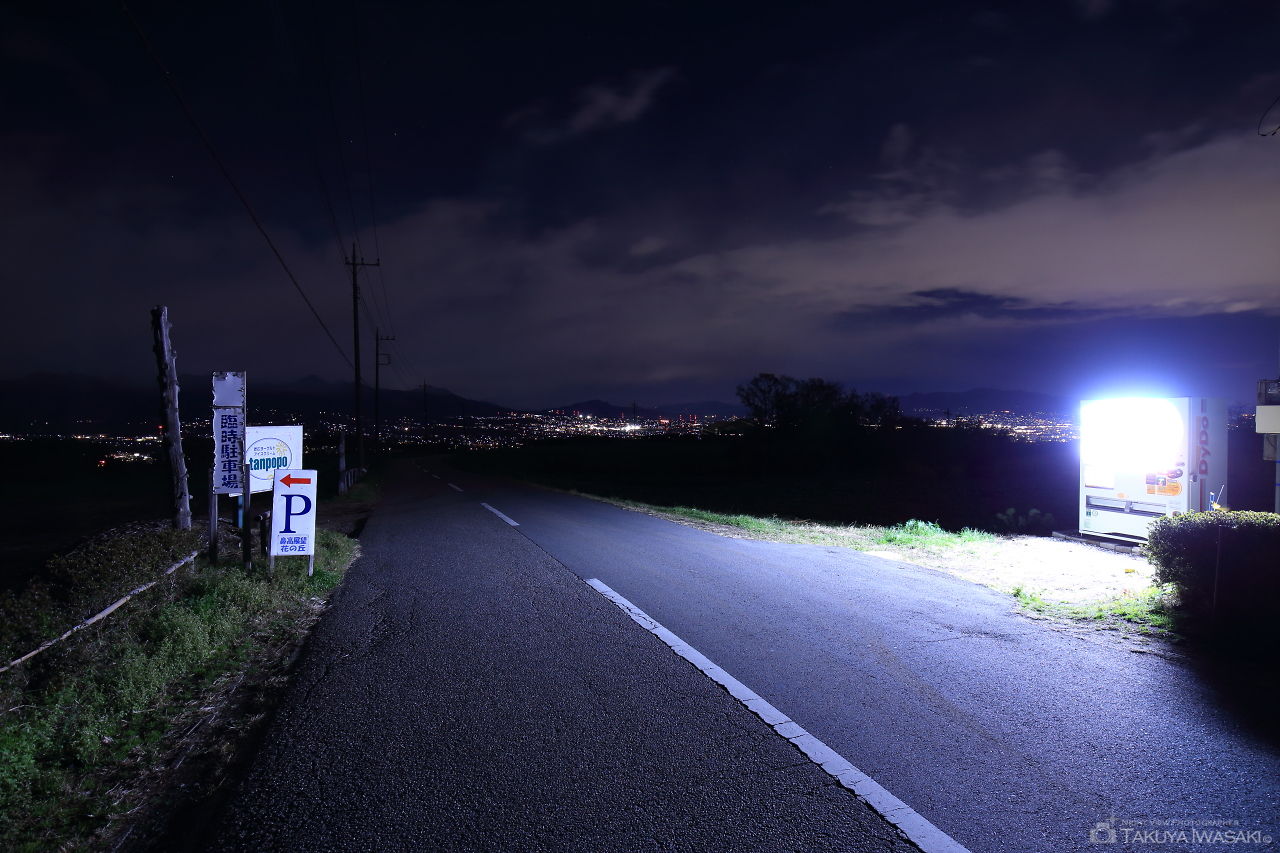 鼻高展望花の丘の夜景スポット写真（3）