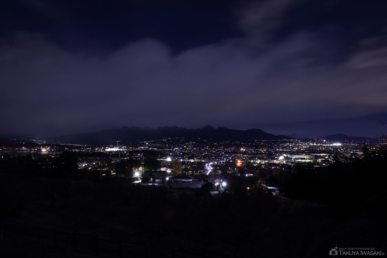 少林山 展望デッキの夜景スポット写真（1）