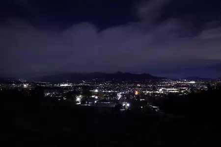 少林山 展望デッキの夜景