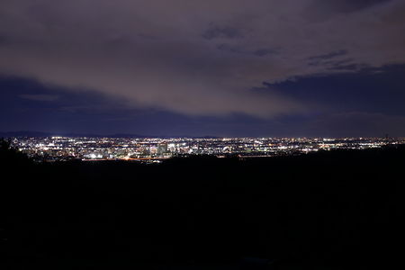 高崎駅方面の夜景