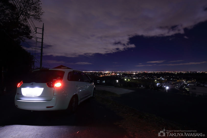 藤岡霊園駐車場前の夜景スポット写真（4）