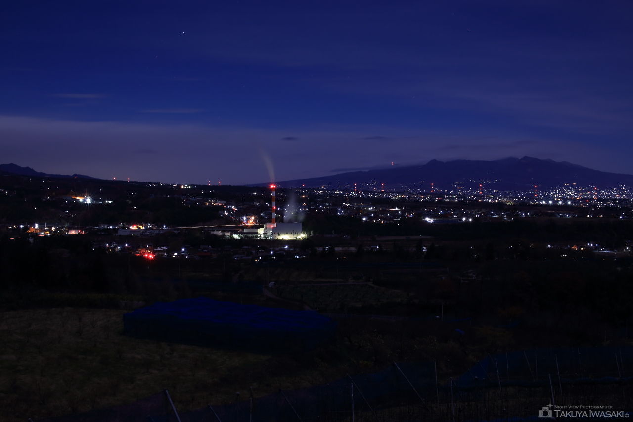 天神山麓の夜景スポット写真（1）