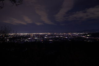 金山城跡 物見台の夜景スポット写真（3）class=
