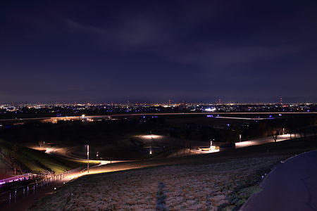 北部運動公園 憩いの丘の夜景スポット写真（1）class=