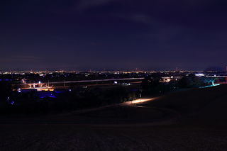 北部運動公園 見晴らしの丘の夜景スポット写真（1）class=